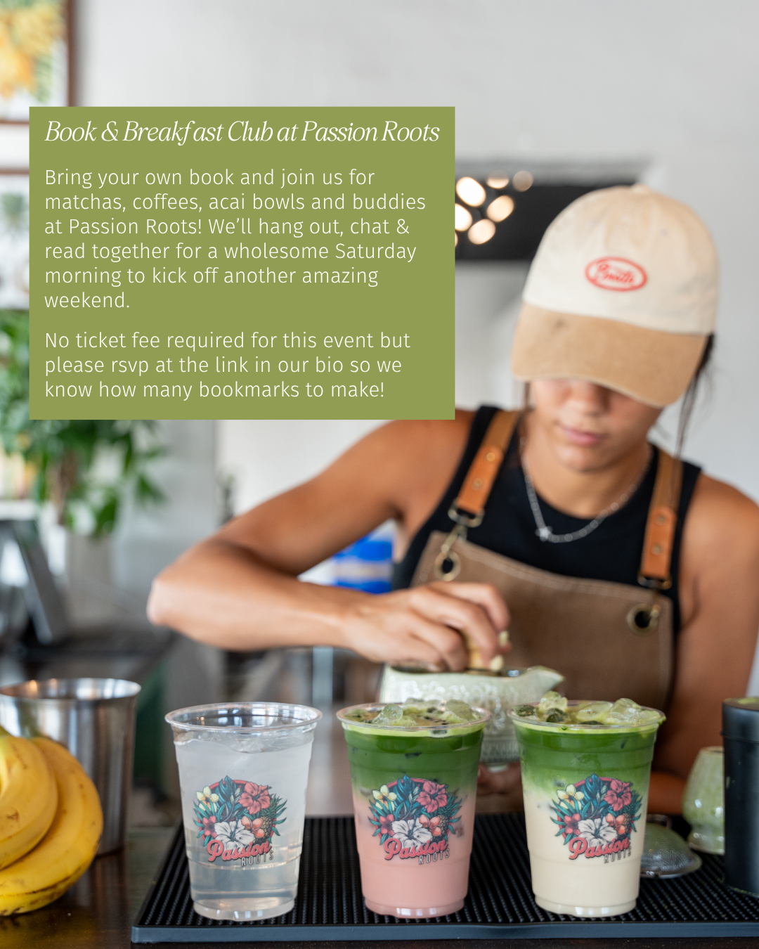 Book + Breakfast Club at Passion Roots | June 20th