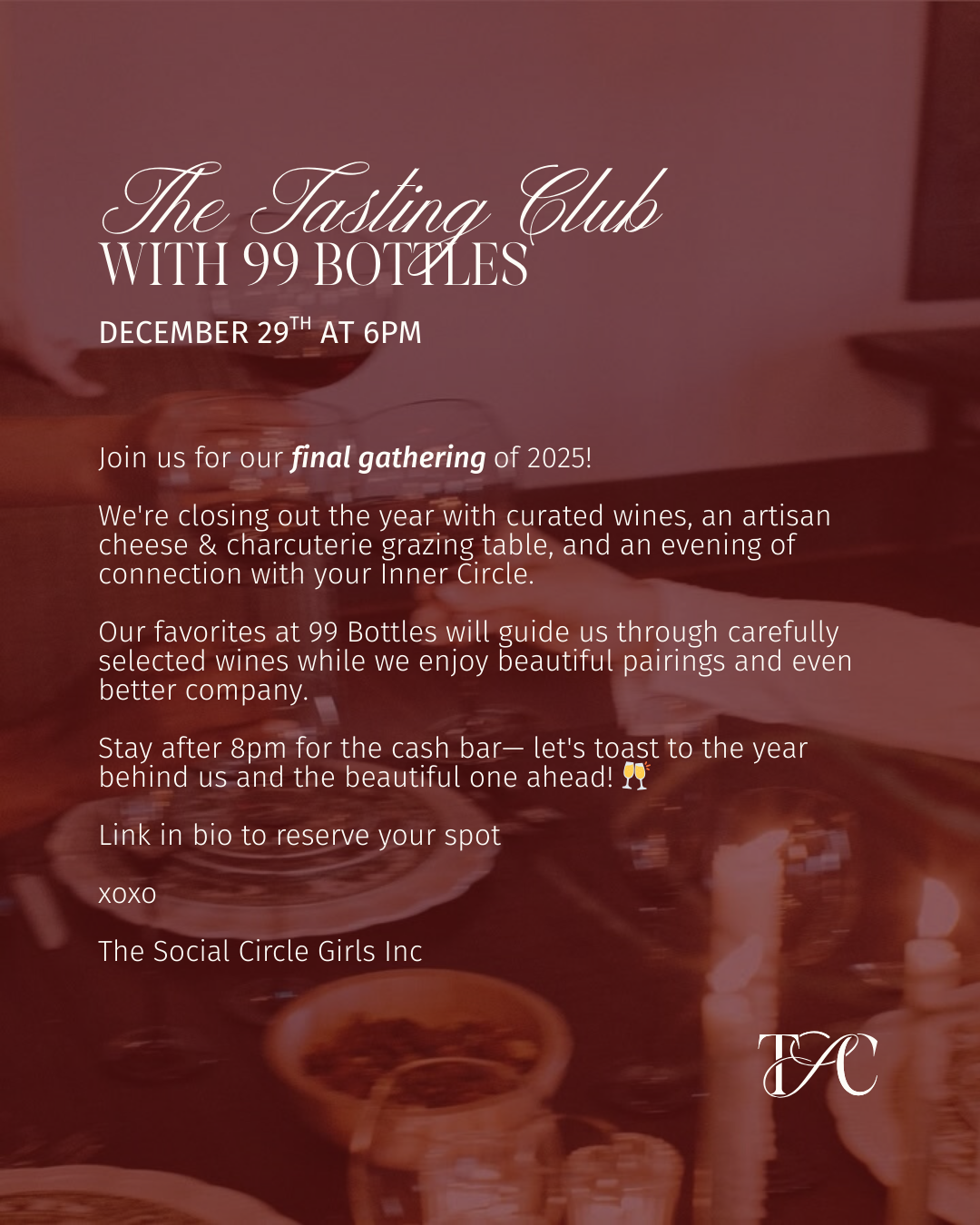 The Tasting Club with 99 Bottles | December 29th